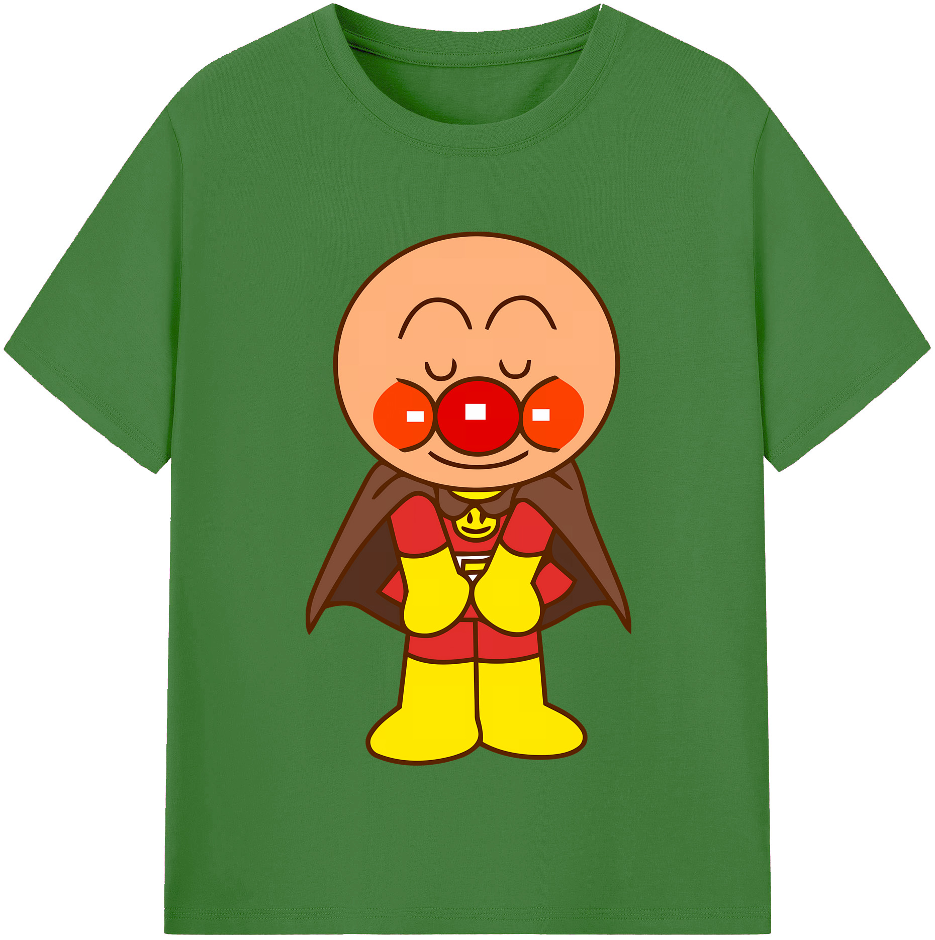 （画像用） アンパンマン Anpanman レディースカジュアルプリントTシャツ（綿100％）